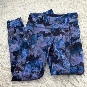 Lululemon Fast & Free 7/8 Tight II *Nulux 25" Screen Camo Multi